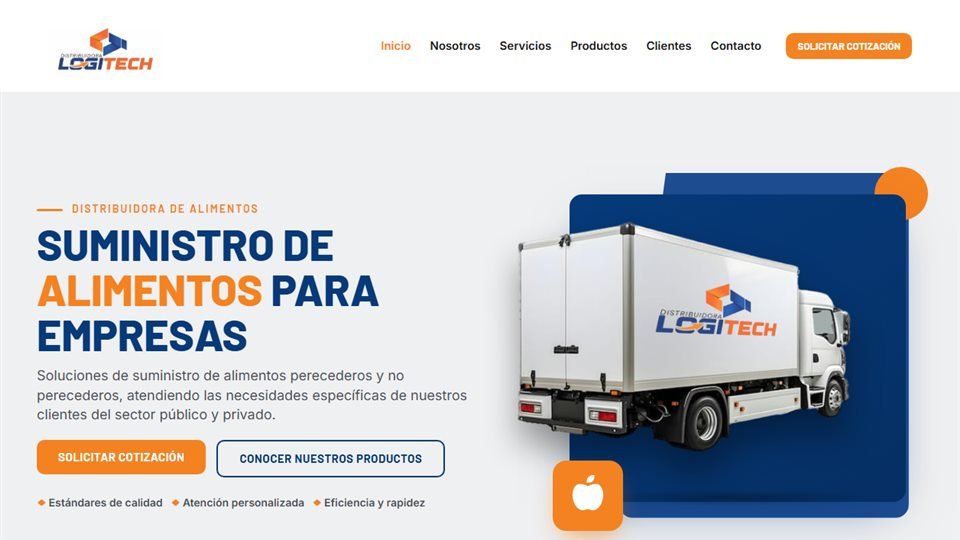 Página de inicio de Distribuidora Logitech