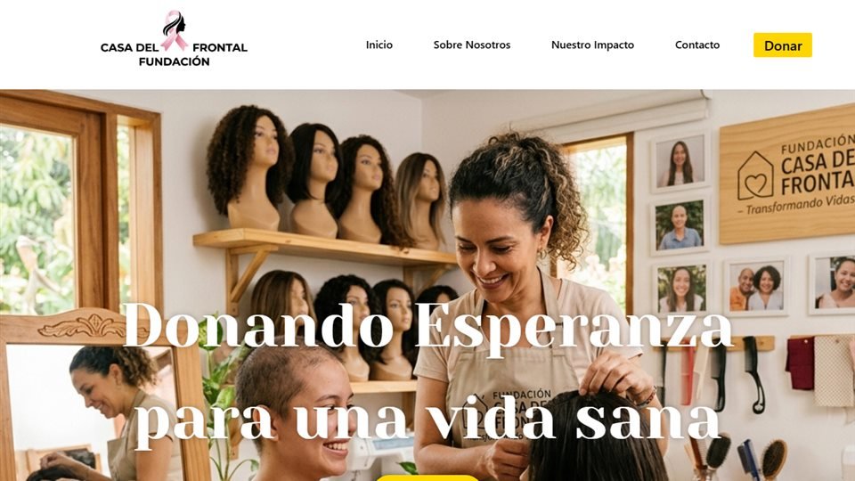 Página de inicio de la Fundación Casa del Frontal