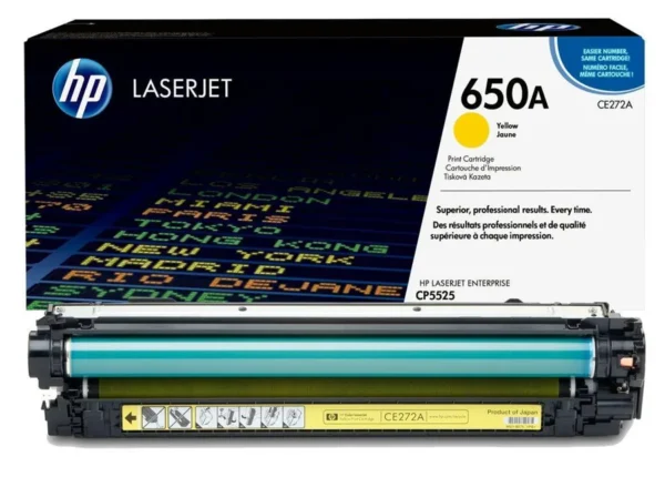 Tóner HP 650A (CE272A) Yellow
