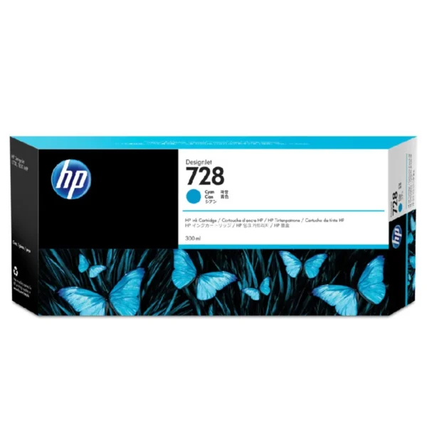 Cartucho HP 728 Cyan 300ML