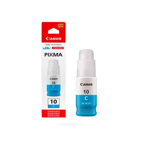 Botella Tinta Canon GI-10 Cyan 70ML