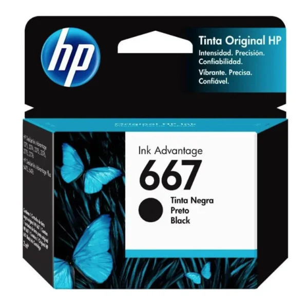 Cartucho HP 667 Negro