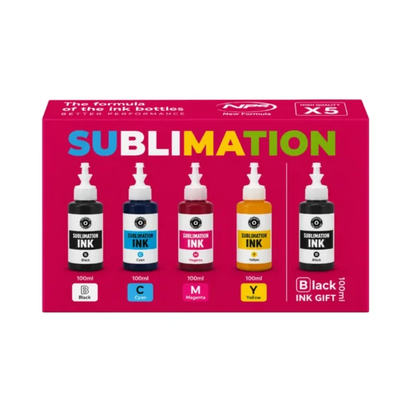 Combo X5 Sublimacion / x100ML Bk C Y M/epson