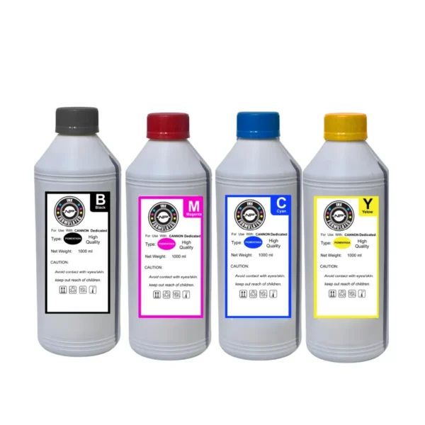 Tinta Litro (1000ml) PIGMENTADA Dedicated Epson BK / C / M / Y High Quality