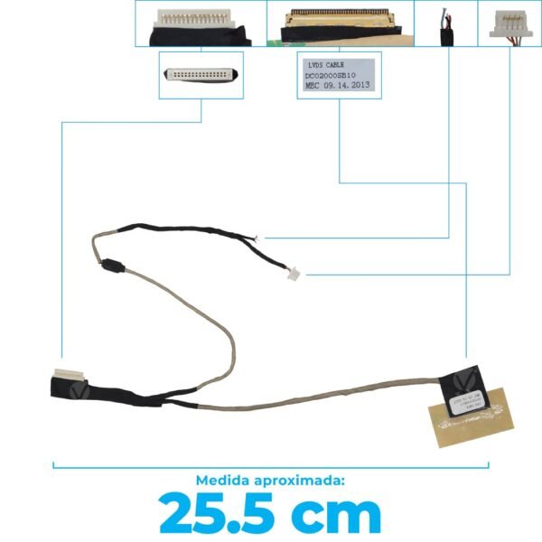 Flex De Video Acer One/D250 Kav60 P531H Big Tips Dc02000Sb10
