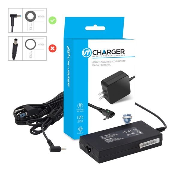 Cargador HP 19.5V 6.15A 120W 4.5 x 3.0