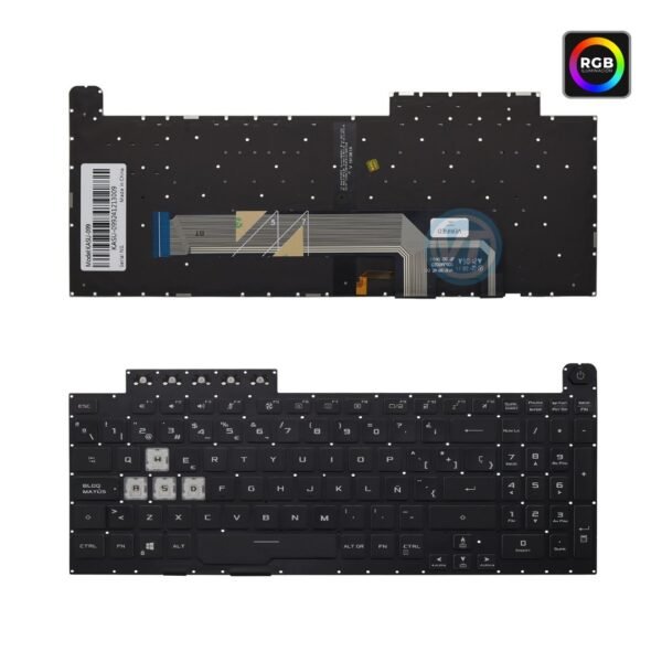 Teclado Asus FX506 Negro Español Original Iluminado(RGB)