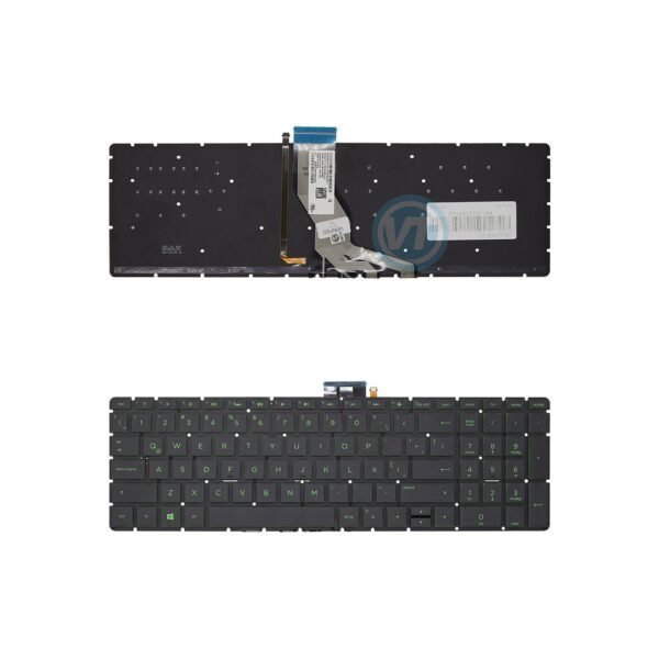 Teclado HP 15-Bs Negro Letras Verdes Español Iluminado ORG